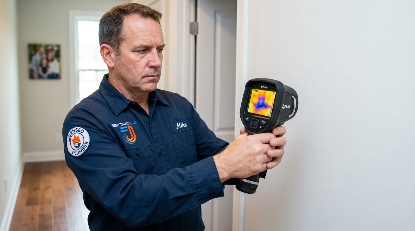 Thermal imaging leak detection by Johns Plumbing LLC in Osakis